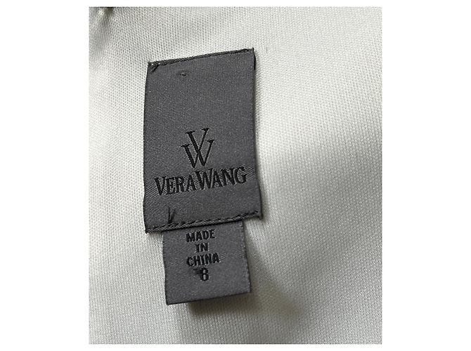 Abito sheath in pizzo floreale nero Vera Wang - vista 6