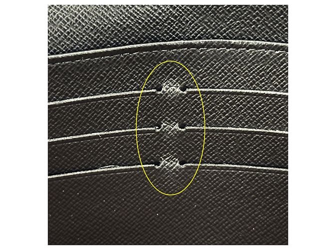Cartera Louis Vuitton Monogram Giant Reverse Castaño - vista 11