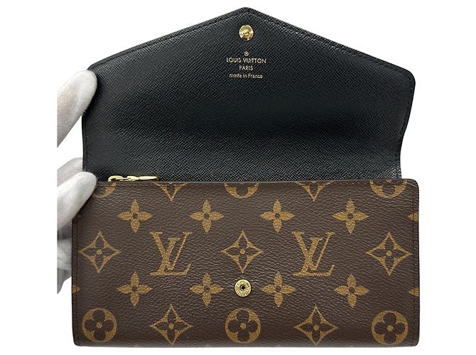 Cartera Louis Vuitton Monogram Giant Reverse Castaño - vista 4