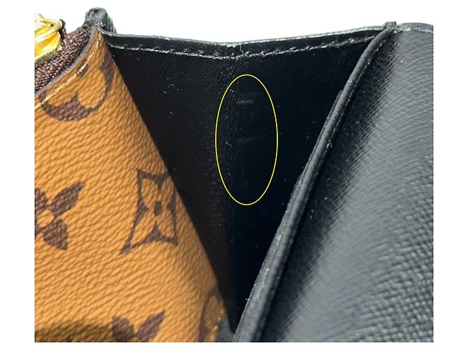Cartera Louis Vuitton Monogram Giant Reverse Castaño - vista 9