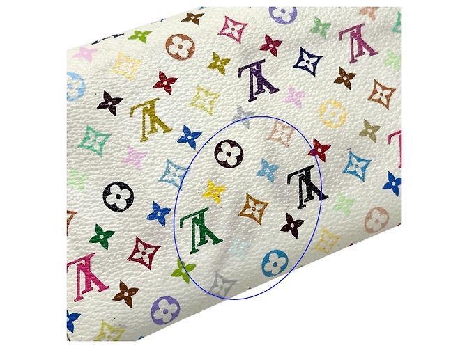 Sarah Louis Vuitton Monogram Multicolore Long Wallet Pink White - view 16
