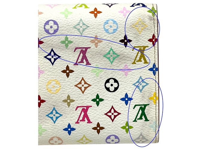 Sarah Louis Vuitton Monogram Multicolore Long Wallet Pink White - view 17