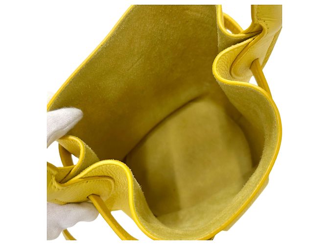 Céline Borsa a mano in pelle da donna Celine Giallo - vista 5