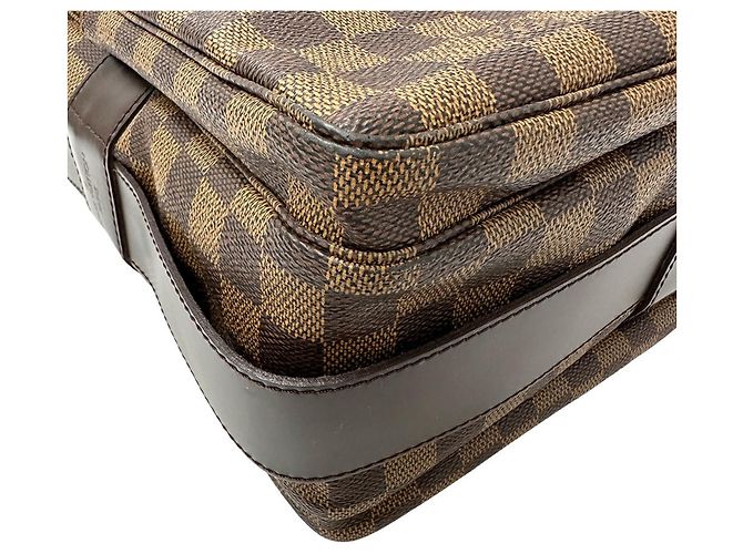 Borsa a tracolla Louis Vuitton in tela Damier Damier ebene - vista 4