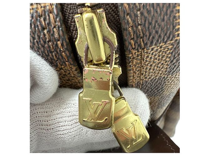 Borsa a tracolla Louis Vuitton in tela Damier Damier ebene - vista 9