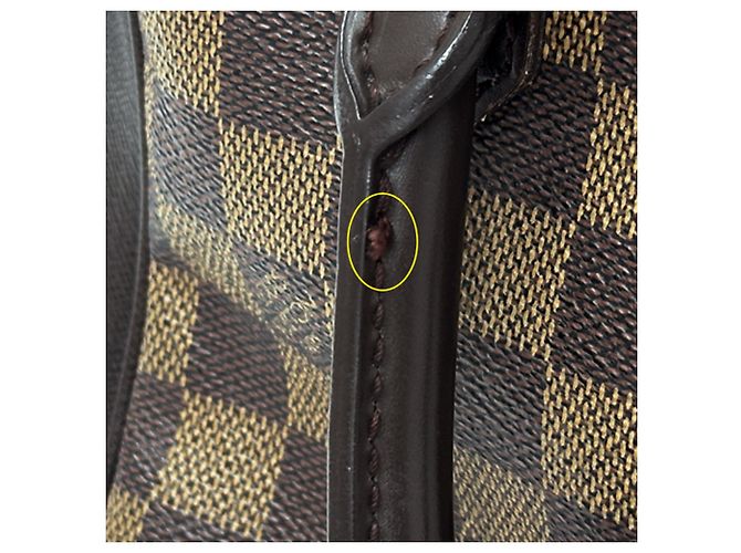 Brera Borsa a mano Damier da donna Louis Vuitton Marrone Damier ebene - vista 15