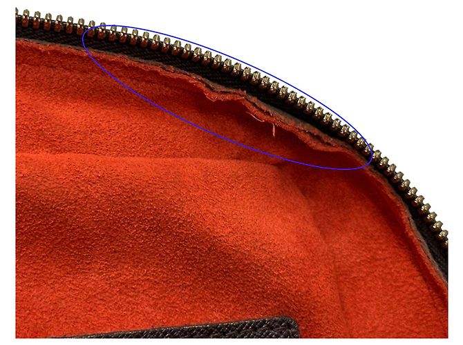 Brera Borsa a mano Damier da donna Louis Vuitton Marrone Damier ebene - vista 16