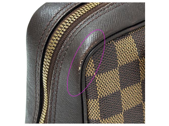 Brera Borsa a mano Damier da donna Louis Vuitton Marrone Damier ebene - vista 9