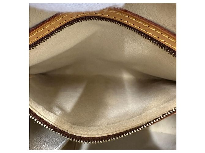 Looping Borsa a tracolla in tela Monogram Louis Vuitton Marrone - vista 12