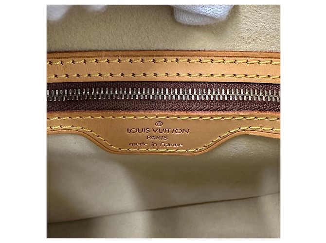Looping Borsa a tracolla in tela Monogram Louis Vuitton Marrone - vista 13