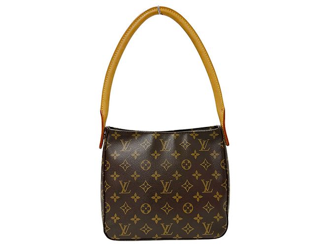 Looping Borsa a tracolla in tela Monogram Louis Vuitton Marrone - vista 2