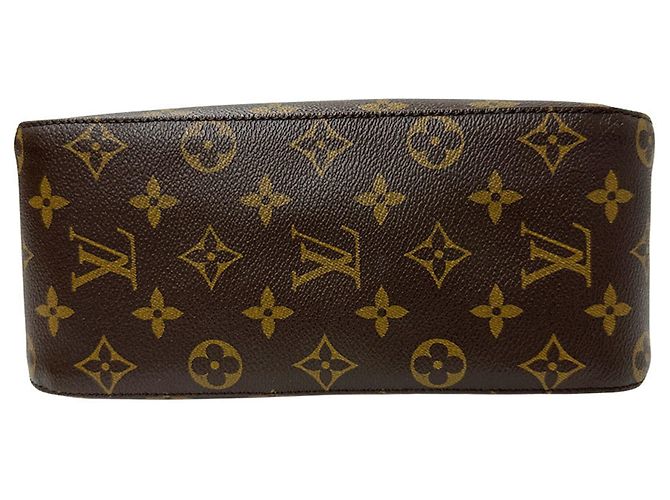 Looping Borsa a tracolla in tela Monogram Louis Vuitton Marrone - vista 3
