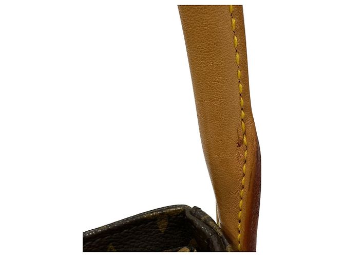 Looping Borsa a tracolla in tela Monogram Louis Vuitton Marrone - vista 8