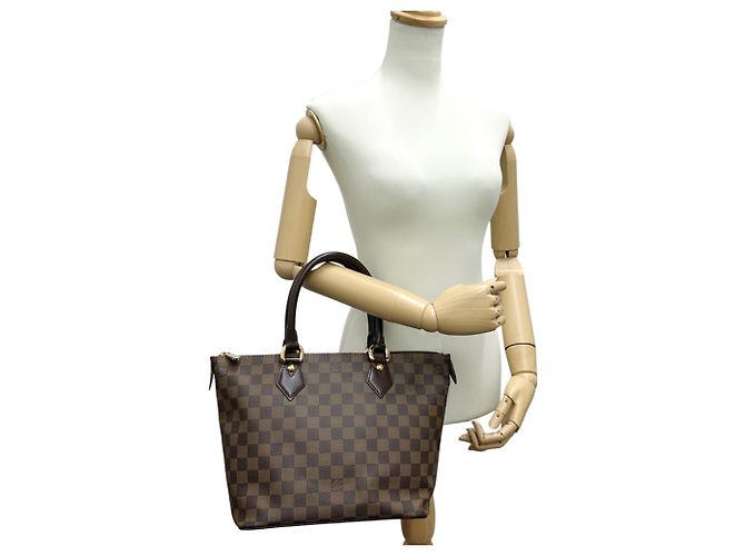 Borsa Tote Louis Vuitton Damier Saleya PM Marrone Damier ebene - vista 8