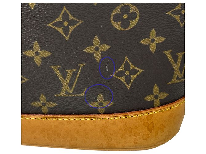 Borsa Louis Vuitton Monogram Alma Marrone - vista 12