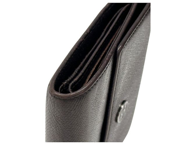 Chanel Bi-Fold Ledergeldbörse Dunkelbraun - Ansicht 14