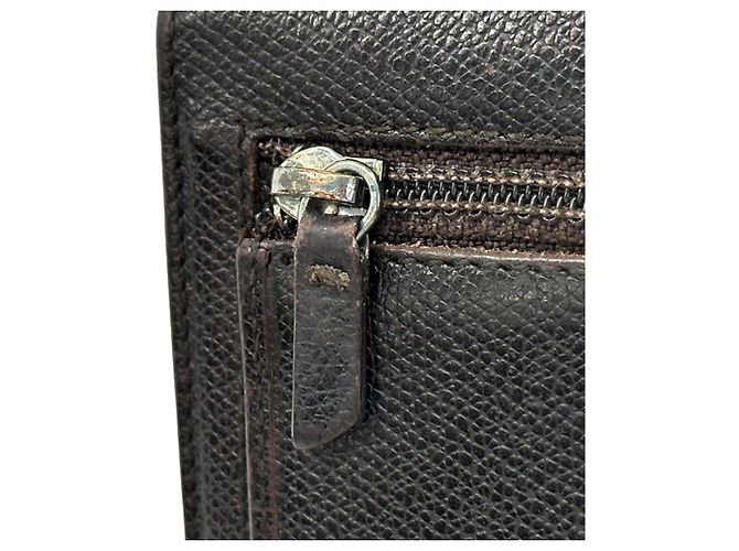 Chanel Bi-Fold Ledergeldbörse Dunkelbraun - Ansicht 15