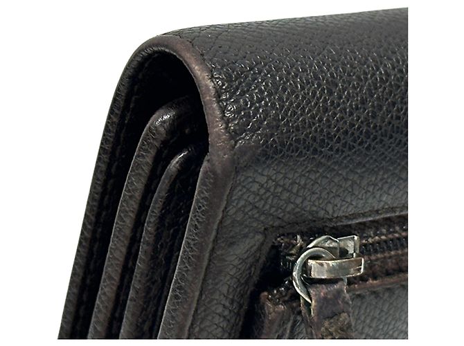 Chanel Bi-Fold Ledergeldbörse Dunkelbraun - Ansicht 16