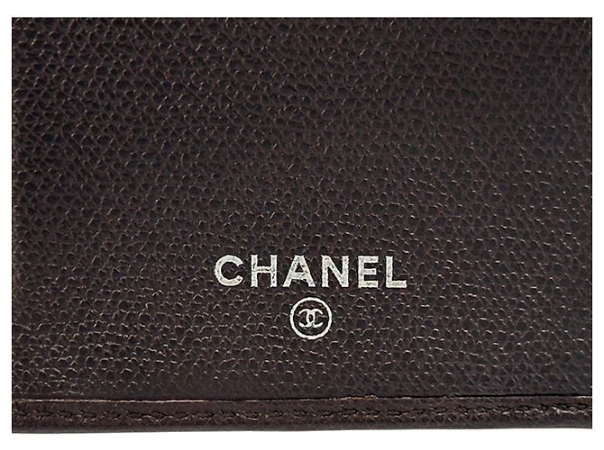 Chanel Bi-Fold Ledergeldbörse Dunkelbraun - Ansicht 7