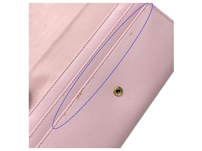 Fendi Long Leather Wallet Pink Golden - view 11
