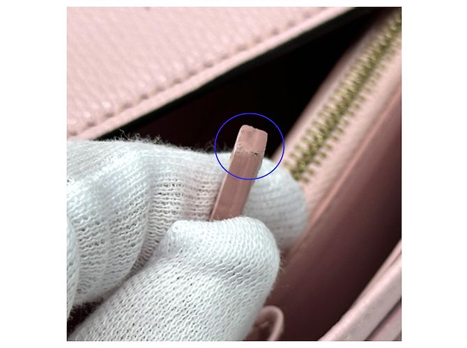 Fendi Long Leather Wallet Pink Golden - view 12