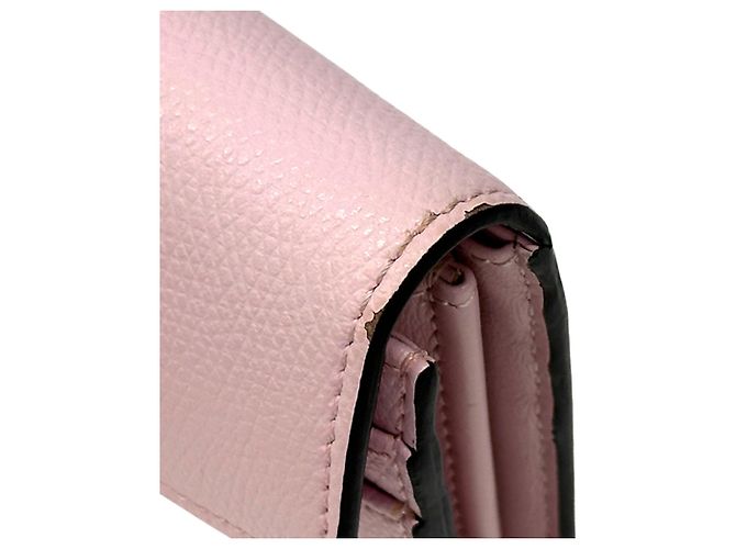 Fendi Long Leather Wallet Pink Golden - view 15