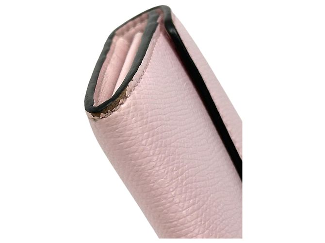 Fendi Long Leather Wallet Pink Golden - view 16