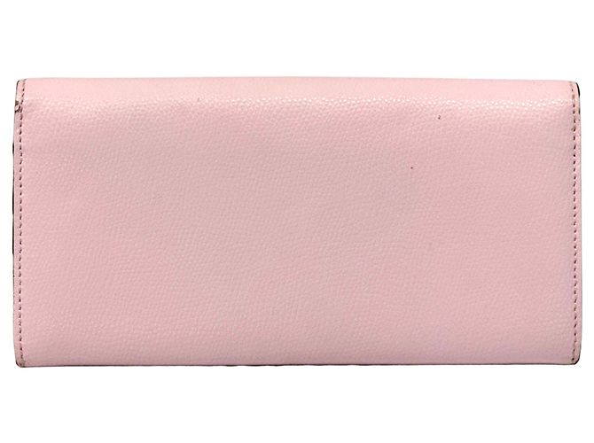 Fendi Long Leather Wallet Pink Golden - view 2