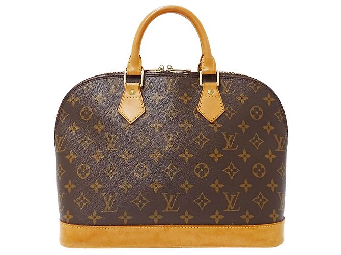 Borsa Alma PM in tela Monogram marrone Louis Vuitton - vista 2