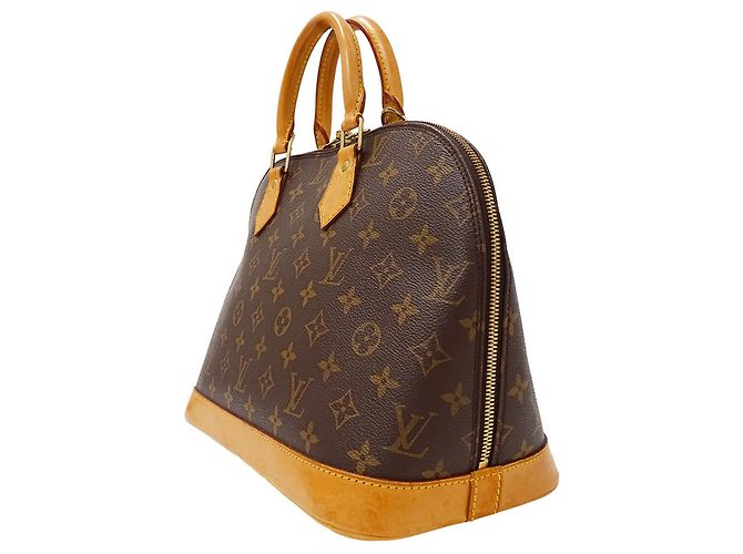 Borsa Alma PM in tela Monogram marrone Louis Vuitton - vista 4