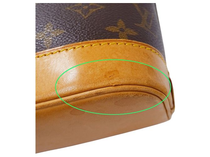 Borsa Alma PM in tela Monogram marrone Louis Vuitton - vista 7