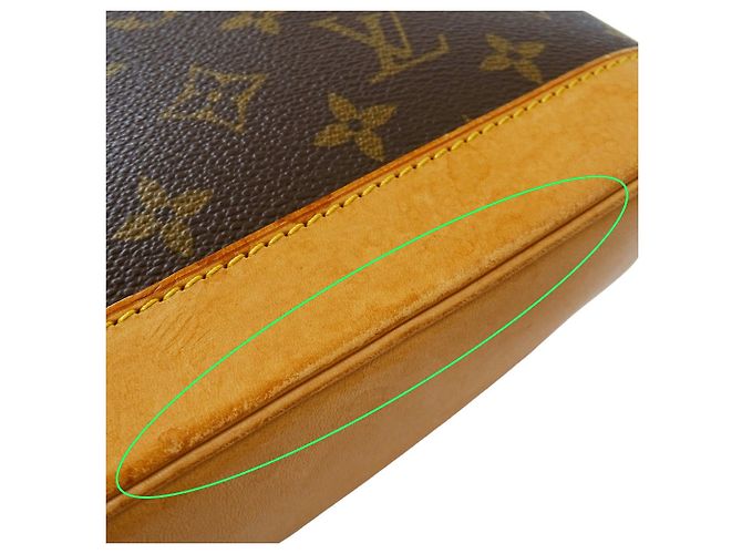 Borsa Alma PM in tela Monogram marrone Louis Vuitton - vista 8