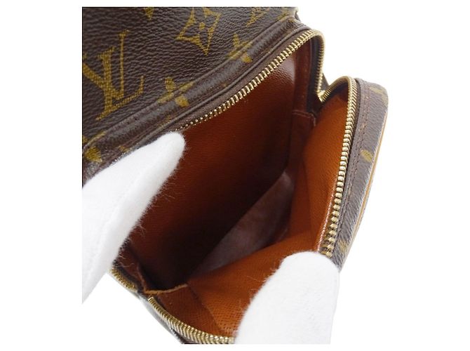 Borsa a tracolla Louis Vuitton in tela Monogram da donna Marrone - vista 6