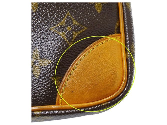 Borsa a tracolla Louis Vuitton in tela Monogram da donna Marrone - vista 9