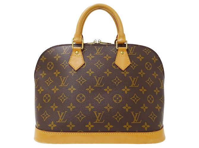 Borsa Alma PM in tela Monogram Louis Vuitton Marrone - vista 2