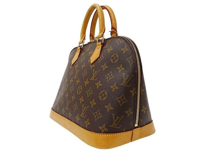 Borsa Alma PM in tela Monogram Louis Vuitton Marrone - vista 4