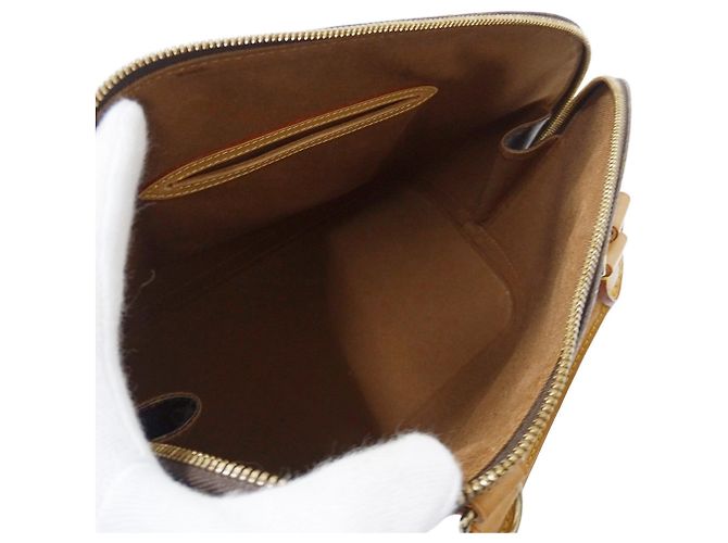Borsa Alma PM in tela Monogram Louis Vuitton Marrone - vista 5