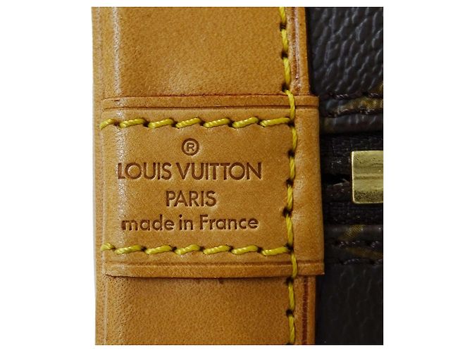 Borsa Alma PM in tela Monogram Louis Vuitton Marrone - vista 6