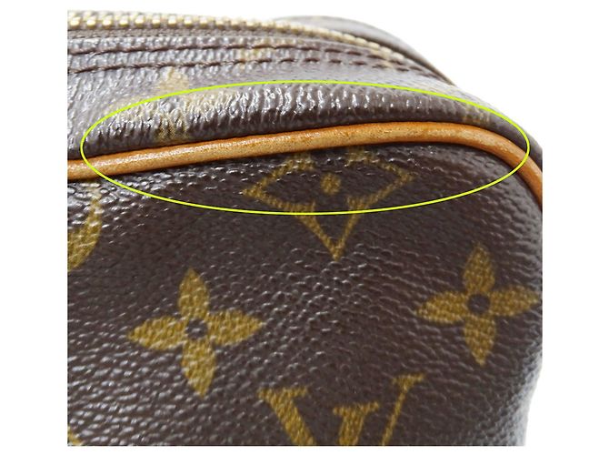 Borsa a tracolla in tela Monogram Louis Vuitton Marrone - vista 10