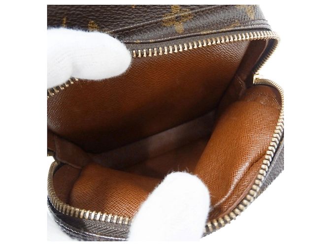 Borsa a tracolla in tela Monogram Louis Vuitton Marrone - vista 6