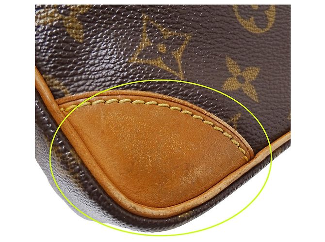 Borsa a tracolla in tela Monogram Louis Vuitton Marrone - vista 8