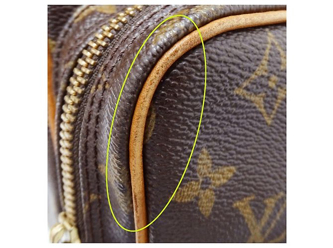 Borsa a tracolla in tela Monogram Louis Vuitton Marrone - vista 9