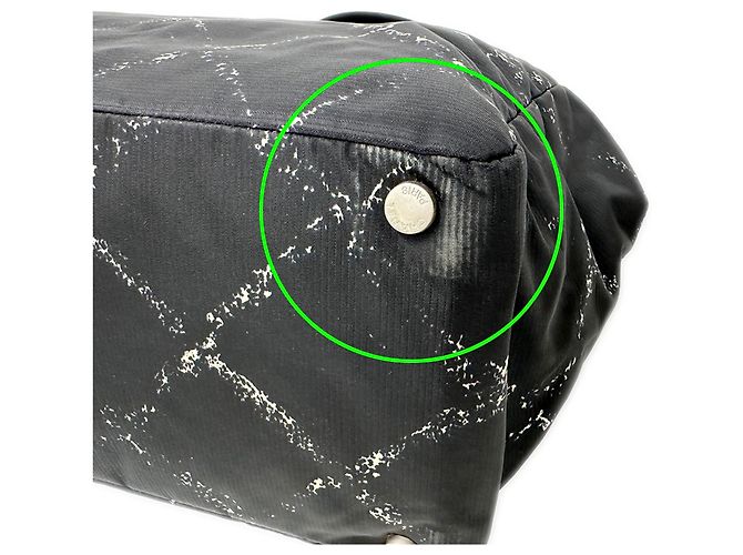 Borsa Tote in Nylon Nero Chanel - vista 11