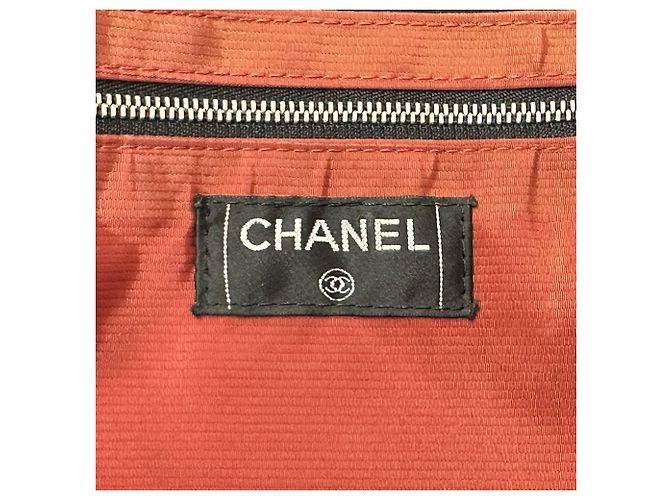 Borsa Tote in Nylon Nero Chanel - vista 6