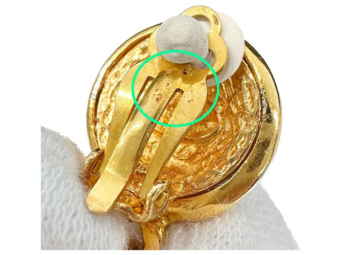 Orecchini a clip dorati Chanel D'oro - vista 10