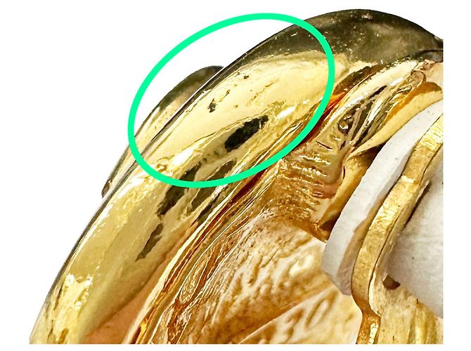 Orecchini a clip dorati Chanel D'oro - vista 8