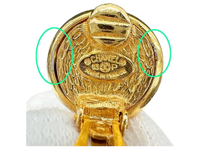 Orecchini a clip dorati Chanel D'oro - vista 9