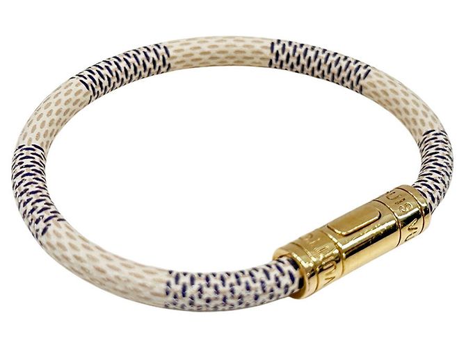 Bracciale Charm Damier Azur Louis Vuitton da donna Blu Crudo - vista 2
