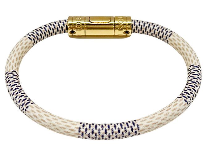 Bracciale Charm Damier Azur Louis Vuitton da donna Blu Crudo - vista 3