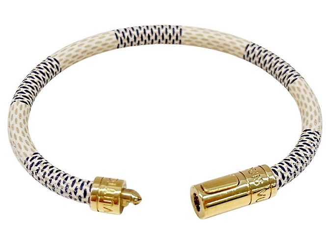 Bracciale Charm Damier Azur Louis Vuitton da donna Blu Crudo - vista 4